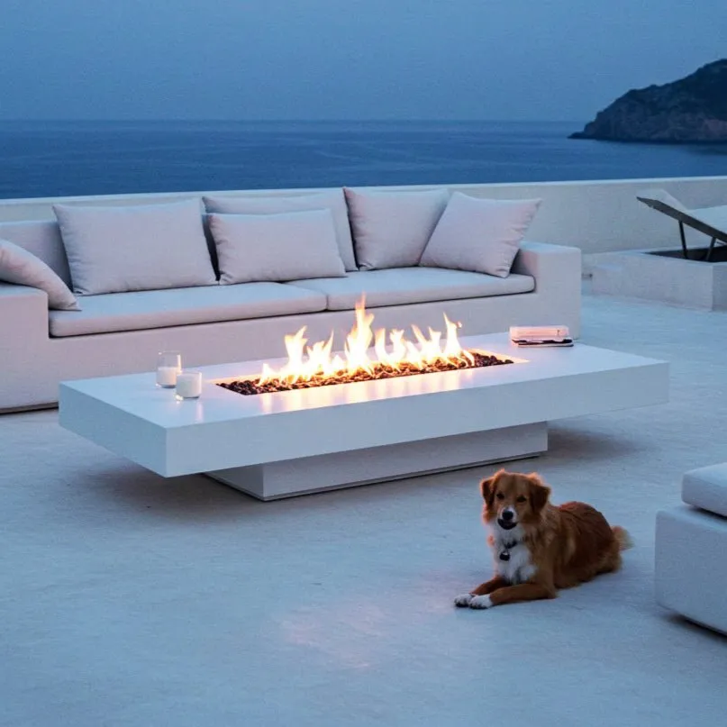 Lineo Bold Fire Table (Tabletop) - Aluminum