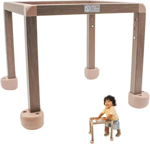 Little Balance Box Grow - Adjustable Montessori Push Pull Baby Walker & Activity Table | No Wheels, Safe Spring Feet | PT-Invented Eco-Friendly Developmental Tool for Children Learning to Stand & Walk