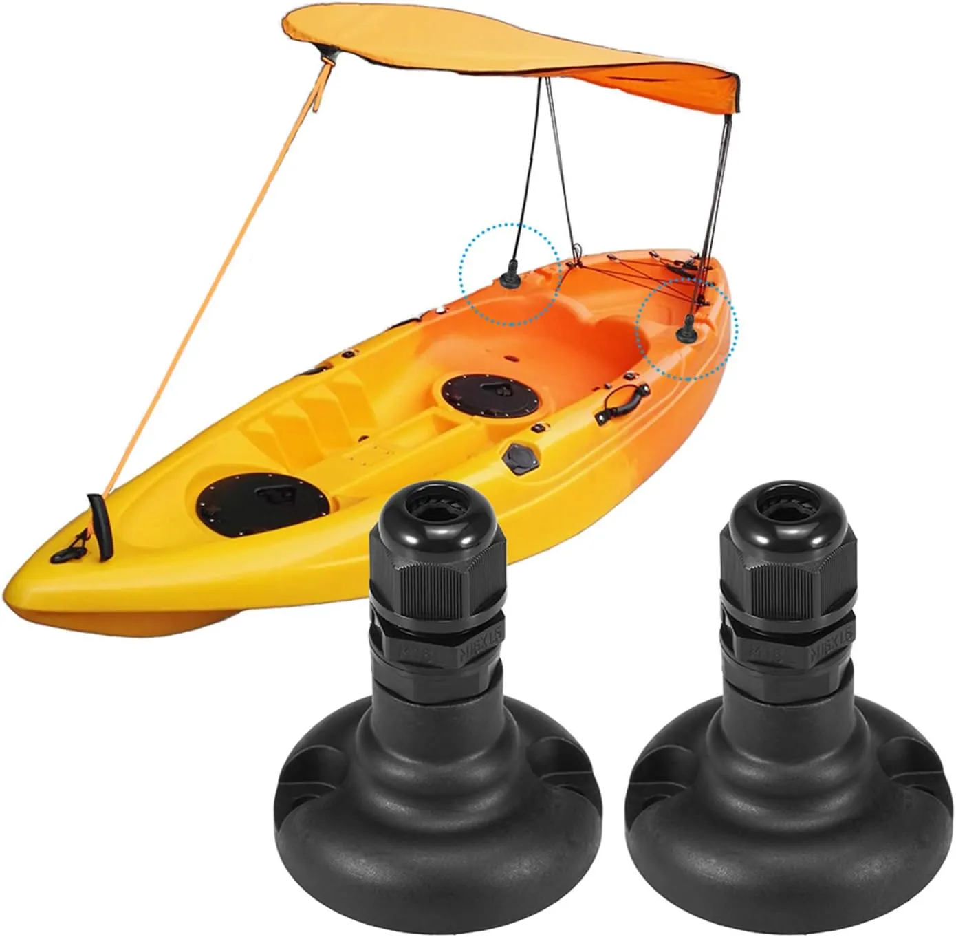 Lixada Kayak Boat Canoe Sun Shade Canopy for Single Person