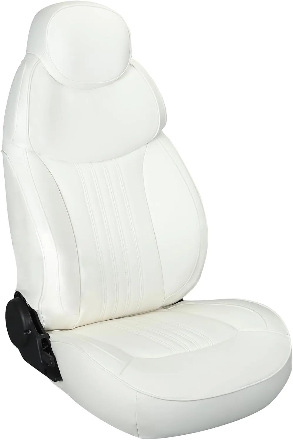 Luxury Reclining Boat Seat High Back Pontoon Captains Chair,White