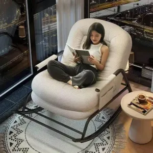 Luxury Rocking Chair - Padded Modern Relaxation Furniture