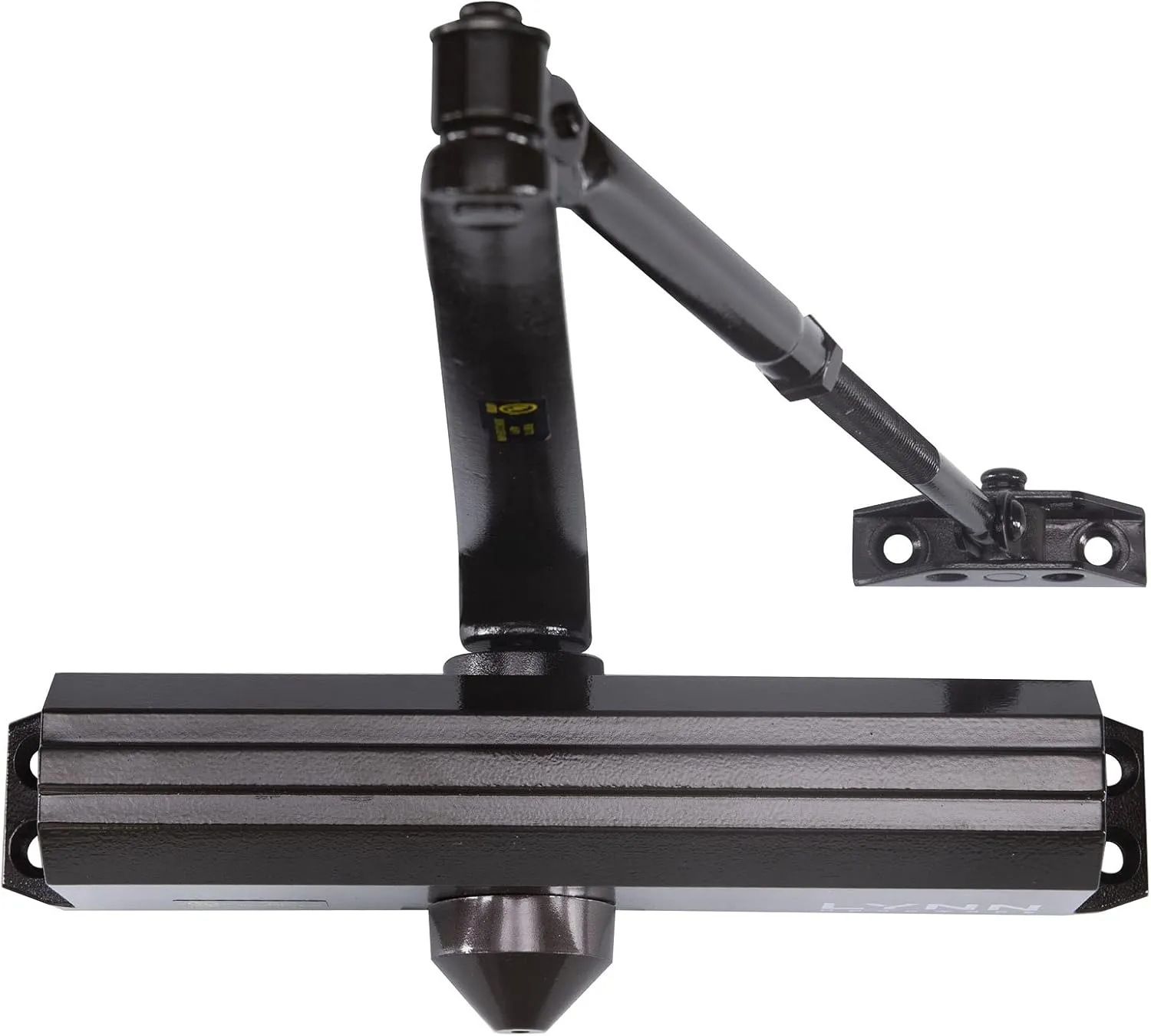 LYNN HARDWARE Medium/Heavy Duty Commercial Door Closer - DC7016 Surface Mounted, Grade 1- ADA & UL 3 Hour Fire Rated, Adjustable Size 1-6 for entrances & Aluminum storefronts- US10B Dark Bronze