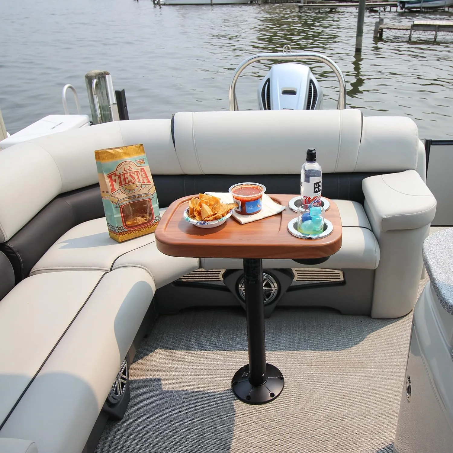 Manufacturers' Select ITC Marine Cocktail Boat Table Leg Set. Pontoon Accessories, Marine Pedestal Table