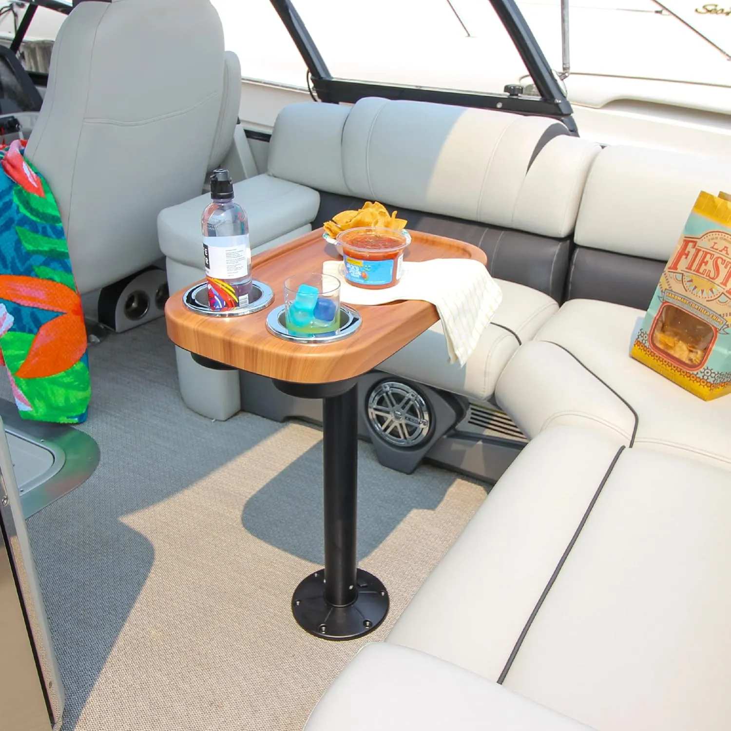 Manufacturers' Select ITC Marine Cocktail Boat Table Leg Set. Pontoon Accessories, Marine Pedestal Table