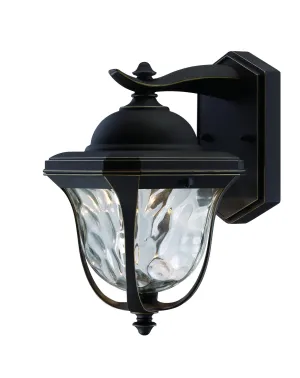 Marquette LED Wall Lantern in Aged Bronze Patina