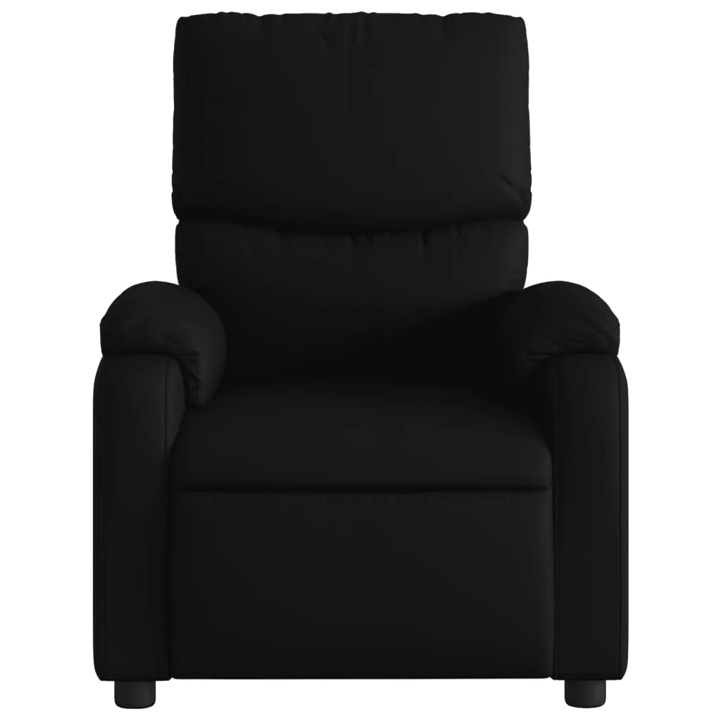 Massage Recliner Chair Black Faux Leather