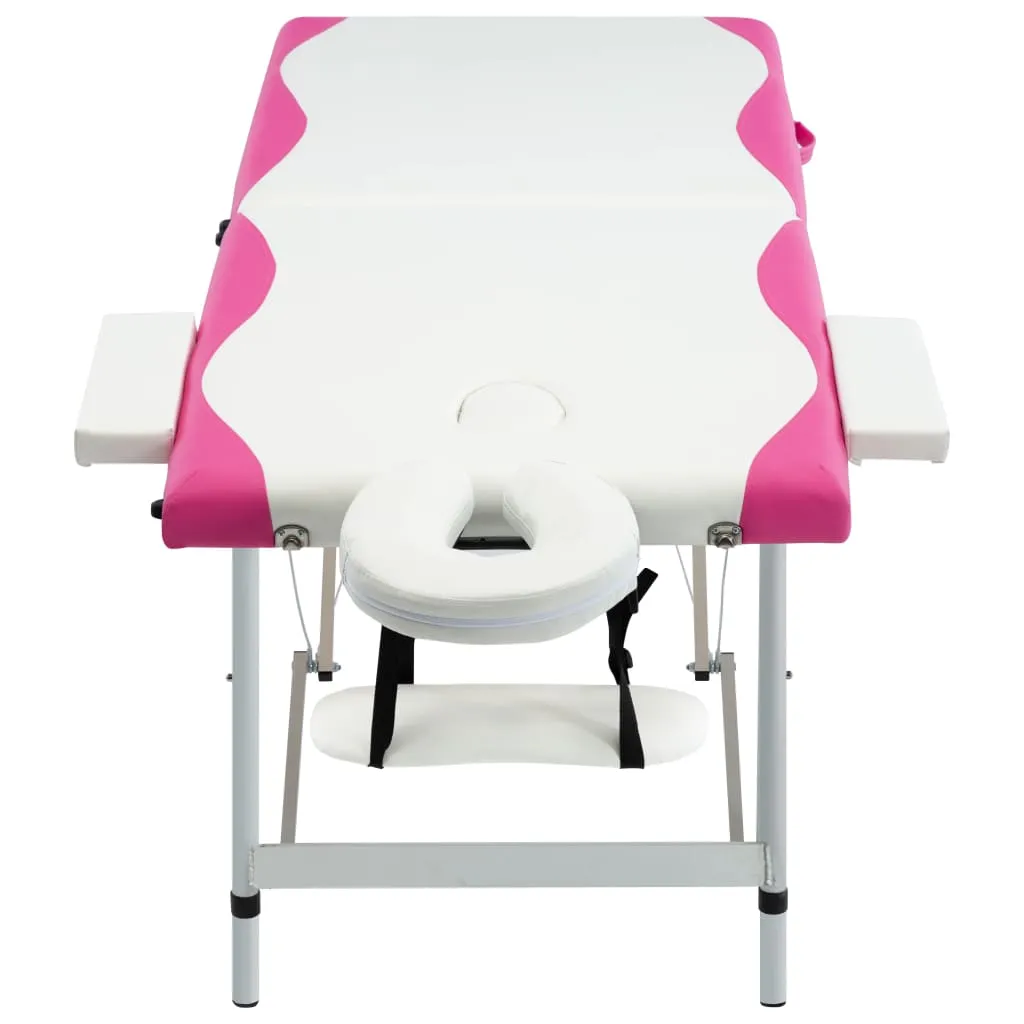 Massage Table Foldable Massage Bed Salon Therapy Table 2 Zones Aluminum