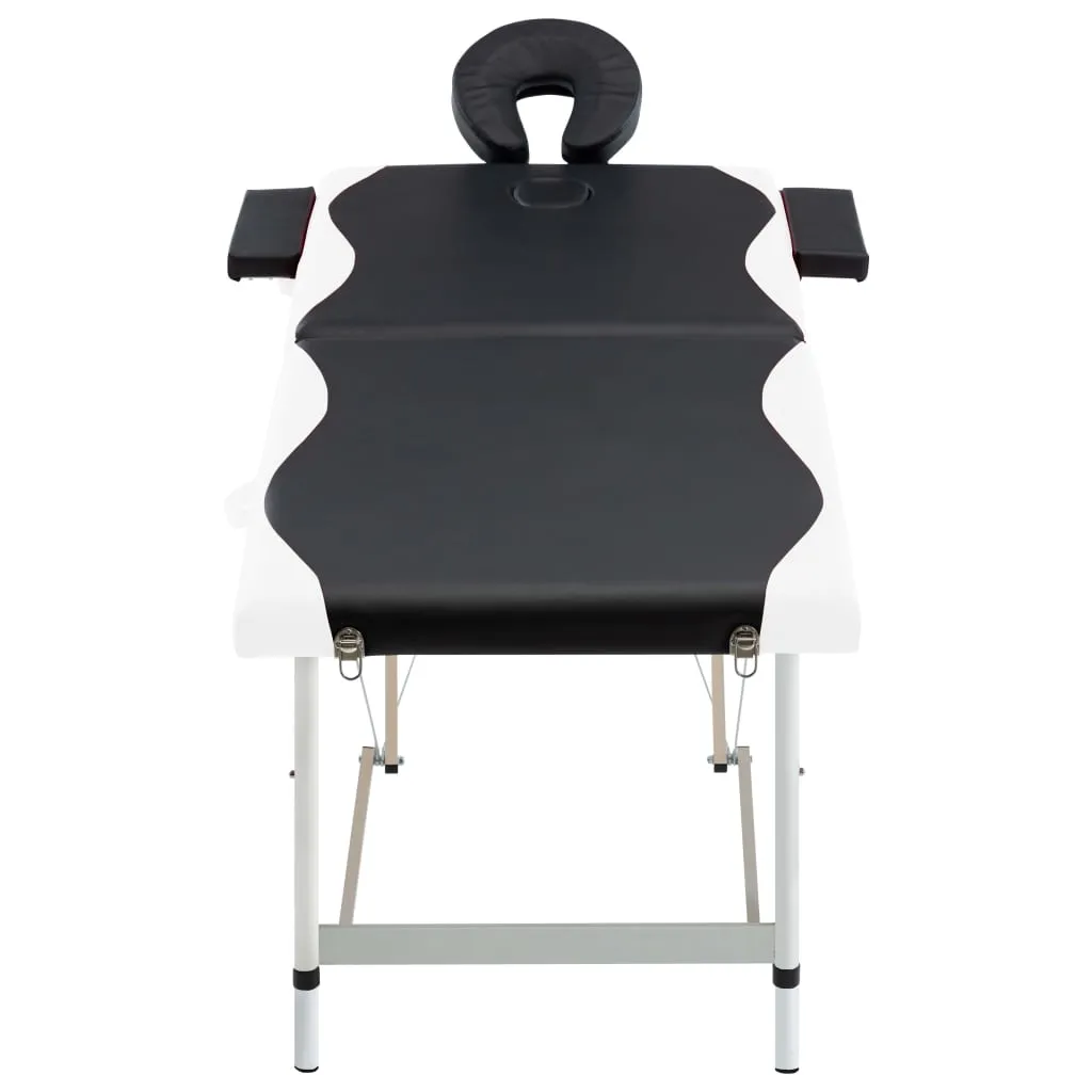 Massage Table Foldable Massage Bed Salon Therapy Table 2 Zones Aluminum