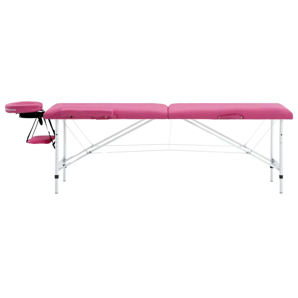 Massage Table Foldable Massage Bed Salon Therapy Table 2 Zones Aluminum