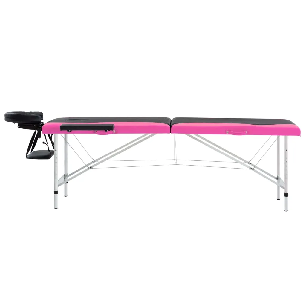 Massage Table Foldable Massage Bed Salon Therapy Table 2 Zones Aluminum