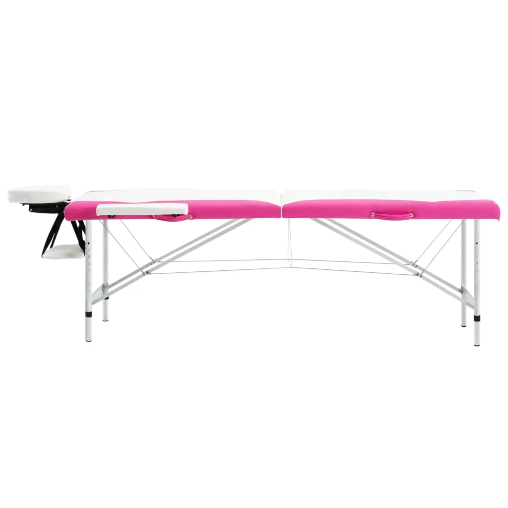 Massage Table Foldable Massage Bed Salon Therapy Table 2 Zones Aluminum