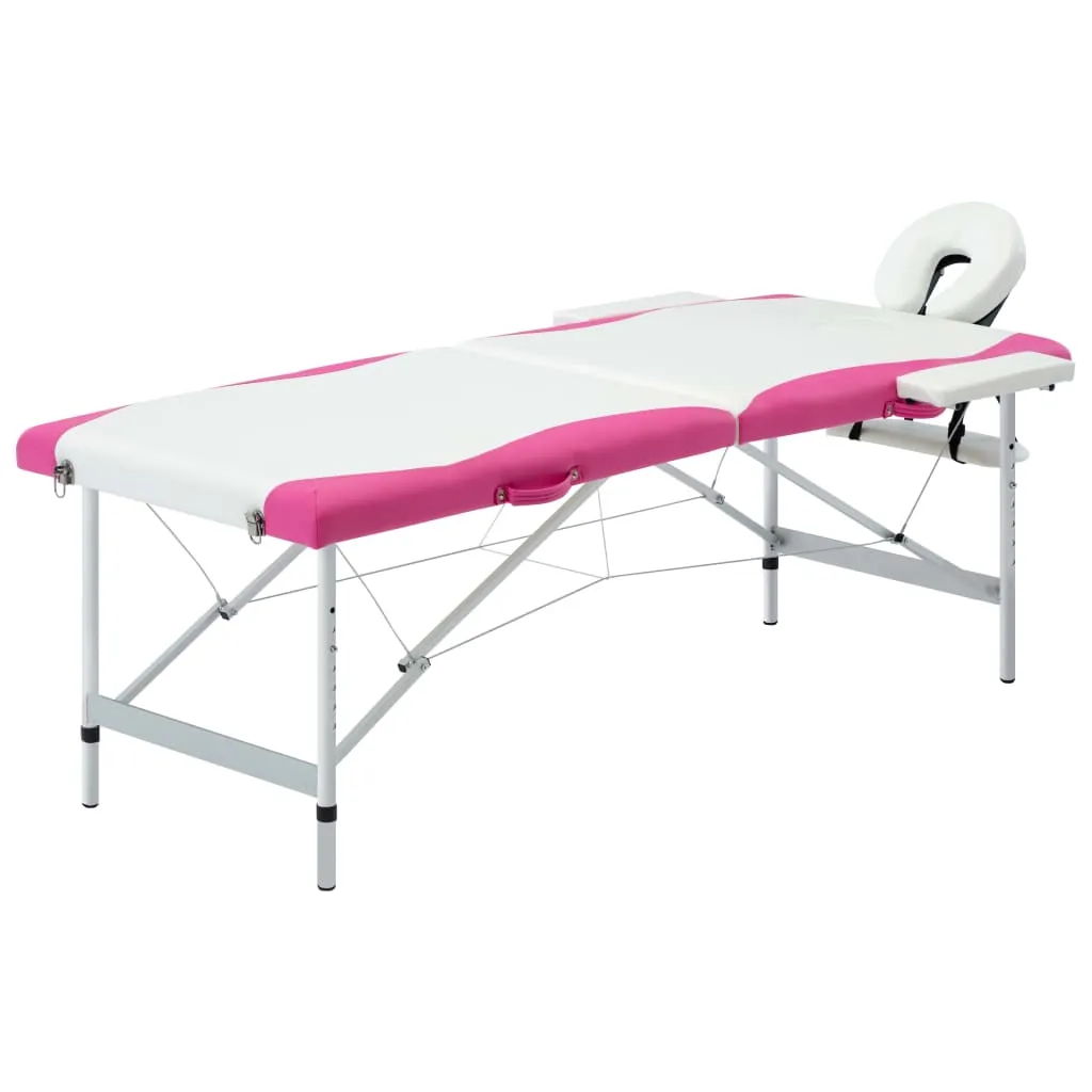 Massage Table Foldable Massage Bed Salon Therapy Table 2 Zones Aluminum