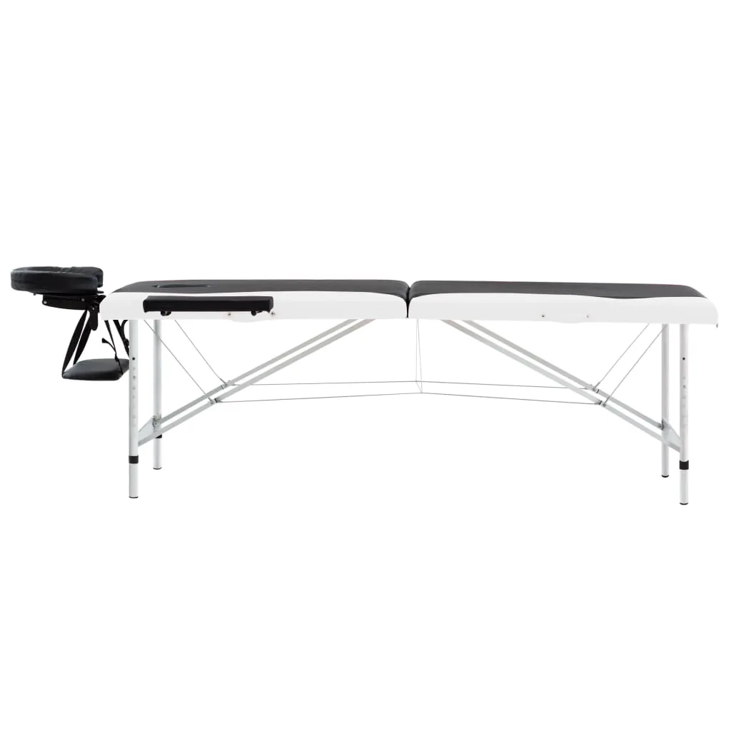 Massage Table Foldable Massage Bed Salon Therapy Table 2 Zones Aluminum