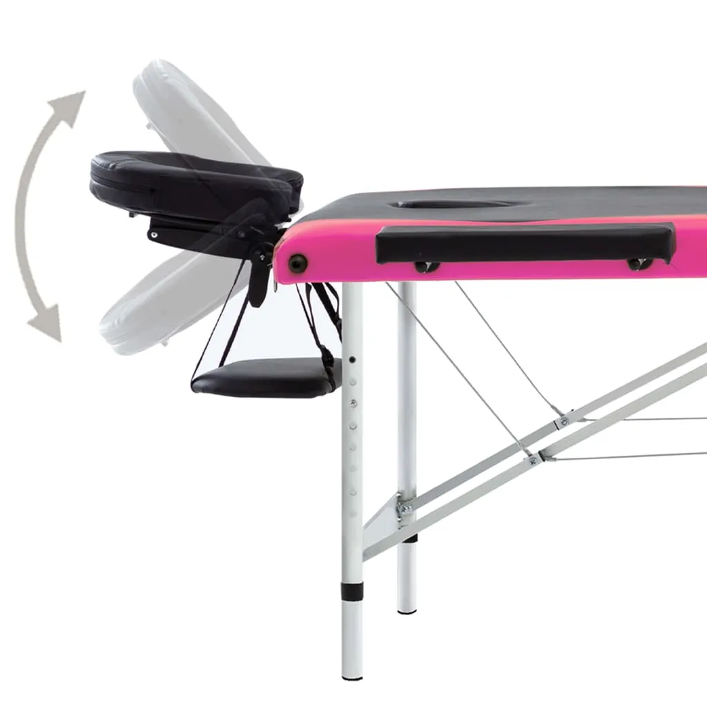 Massage Table Foldable Massage Bed Salon Therapy Table 3 Zones Aluminum