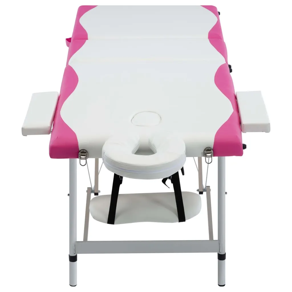 Massage Table Foldable Massage Bed Salon Therapy Table 3 Zones Aluminum