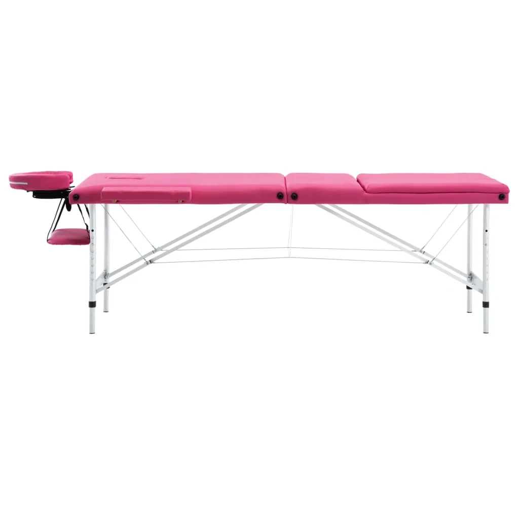 Massage Table Foldable Massage Bed Salon Therapy Table 3 Zones Aluminum