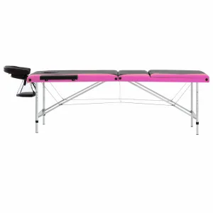 Massage Table Foldable Massage Bed Salon Therapy Table 3 Zones Aluminum