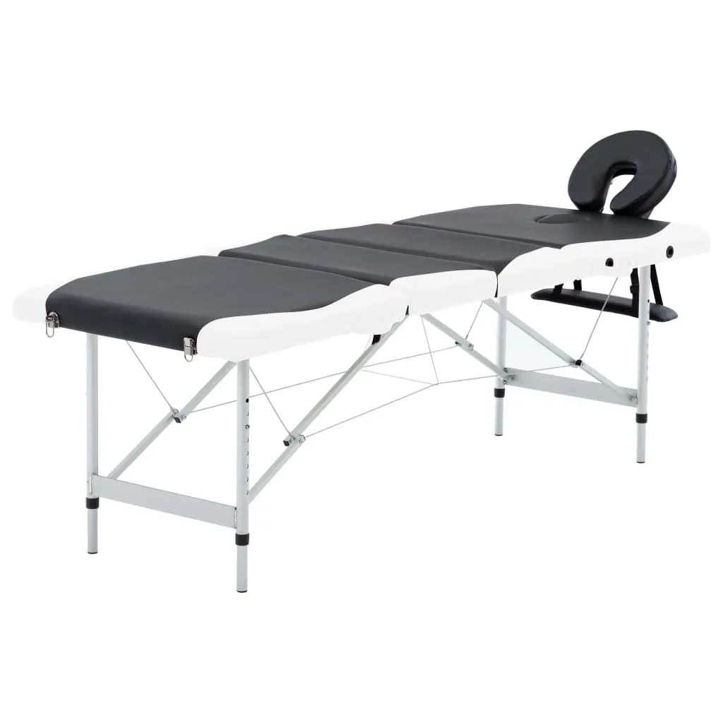 Massage Table Foldable Massage Bed Salon Therapy Table 4 Zones Aluminum