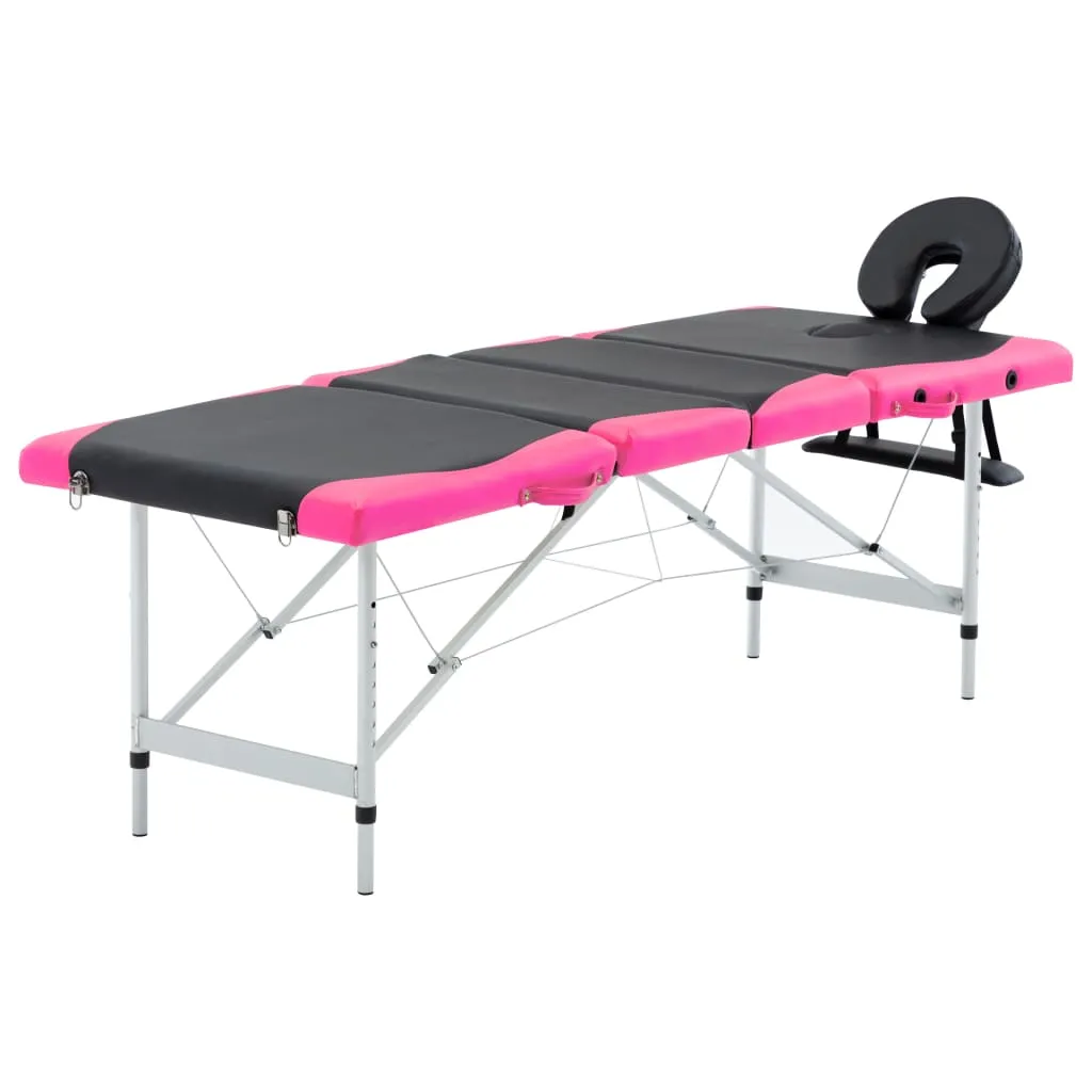Massage Table Foldable Massage Bed Salon Therapy Table 4 Zones Aluminum