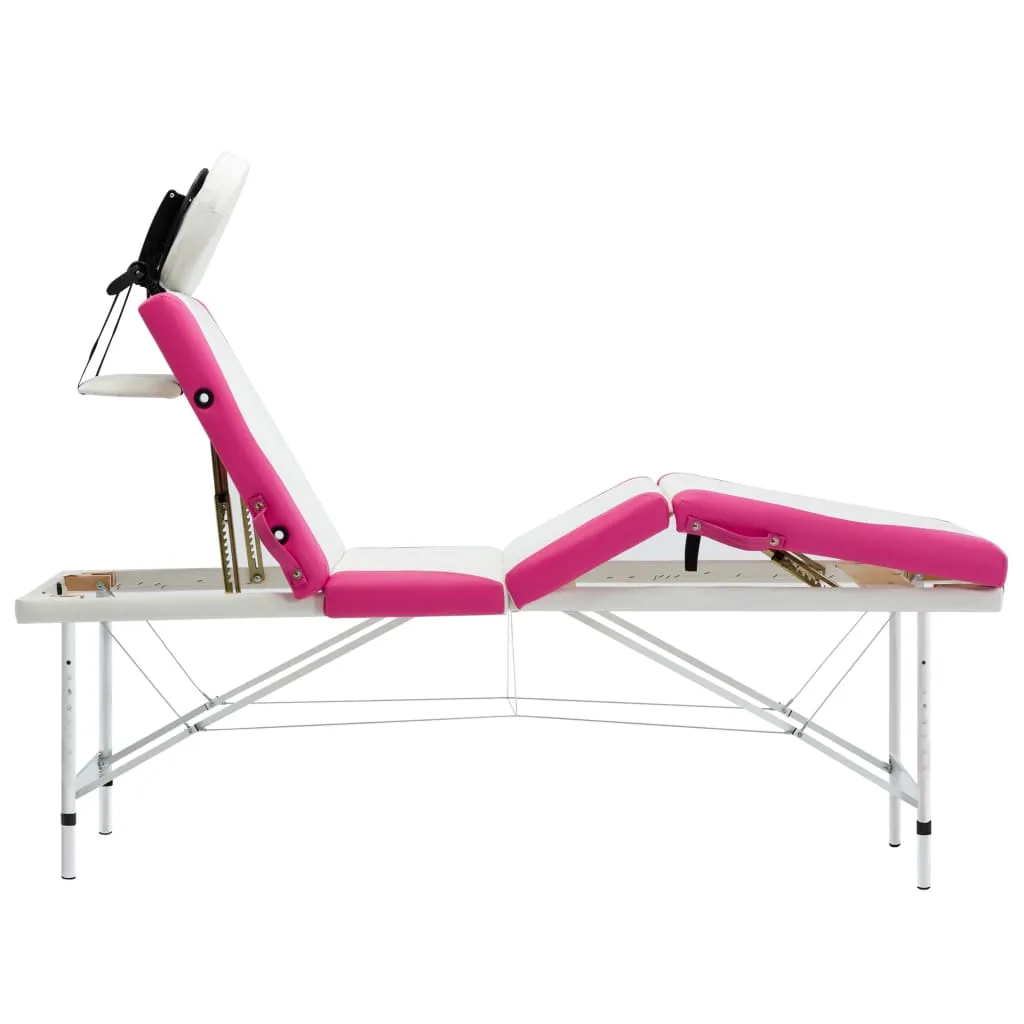 Massage Table Foldable Massage Bed Salon Therapy Table 4 Zones Aluminum