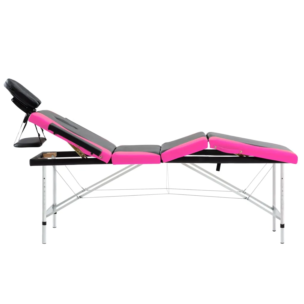 Massage Table Foldable Massage Bed Salon Therapy Table 4 Zones Aluminum