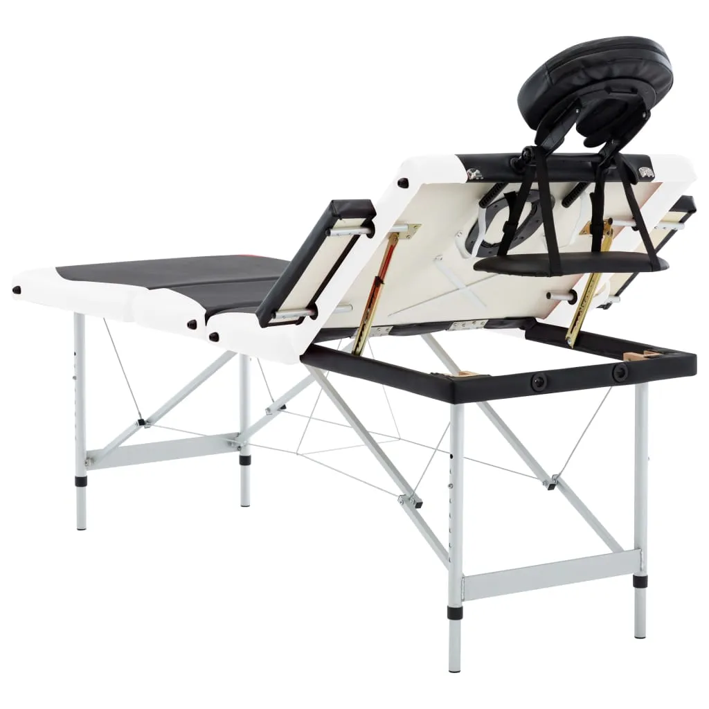 Massage Table Foldable Massage Bed Salon Therapy Table 4 Zones Aluminum
