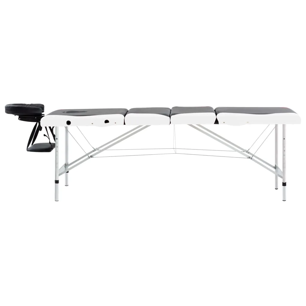 Massage Table Foldable Massage Bed Salon Therapy Table 4 Zones Aluminum