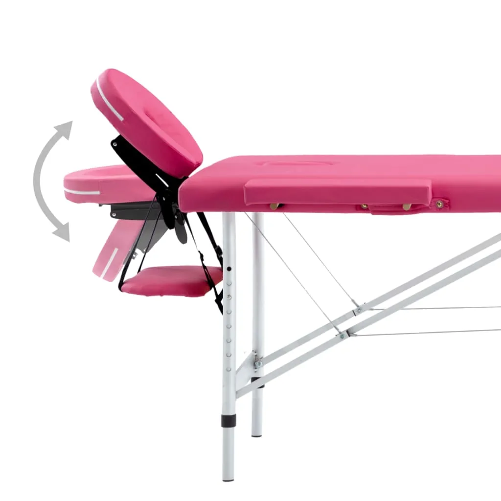 Massage Table Foldable Massage Bed Salon Therapy Table 4 Zones Aluminum
