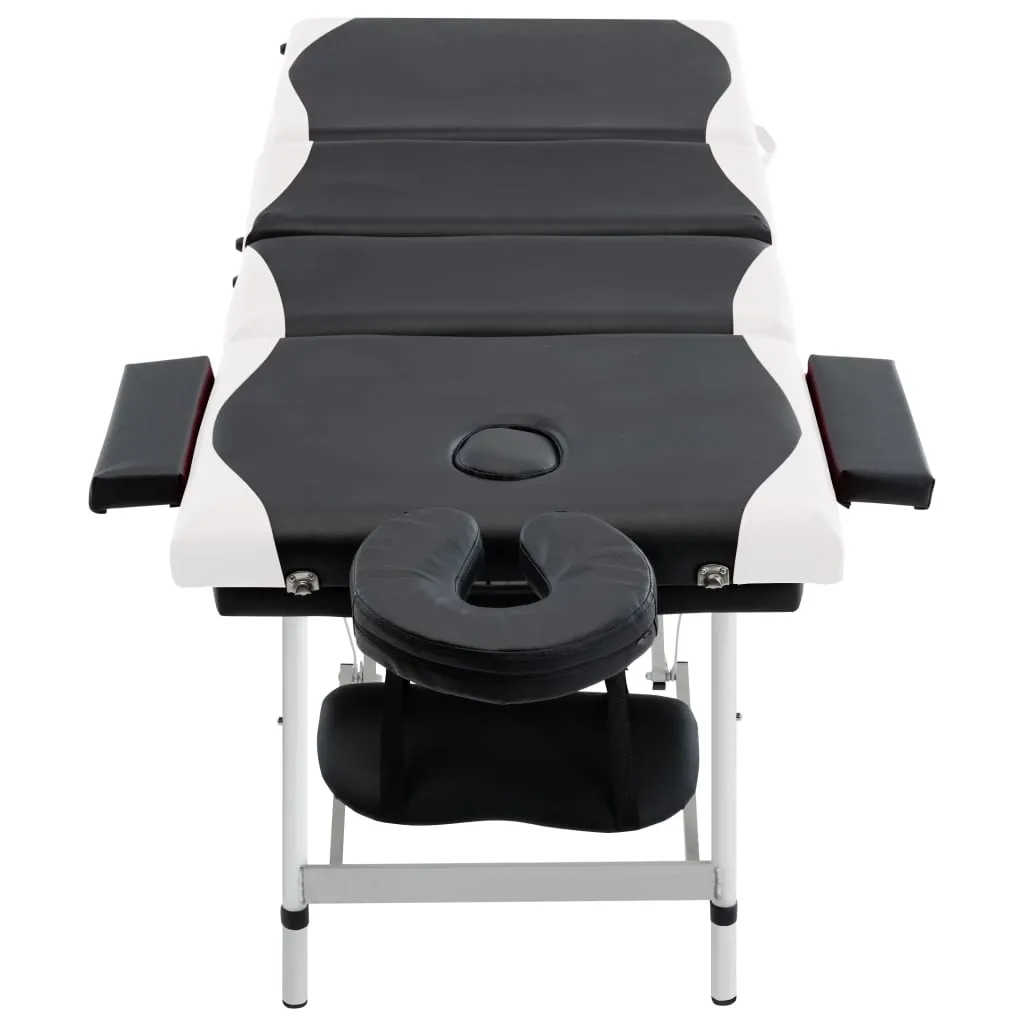 Massage Table Foldable Massage Bed Salon Therapy Table 4 Zones Aluminum