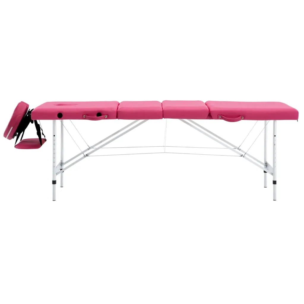 Massage Table Foldable Massage Bed Salon Therapy Table 4 Zones Aluminum