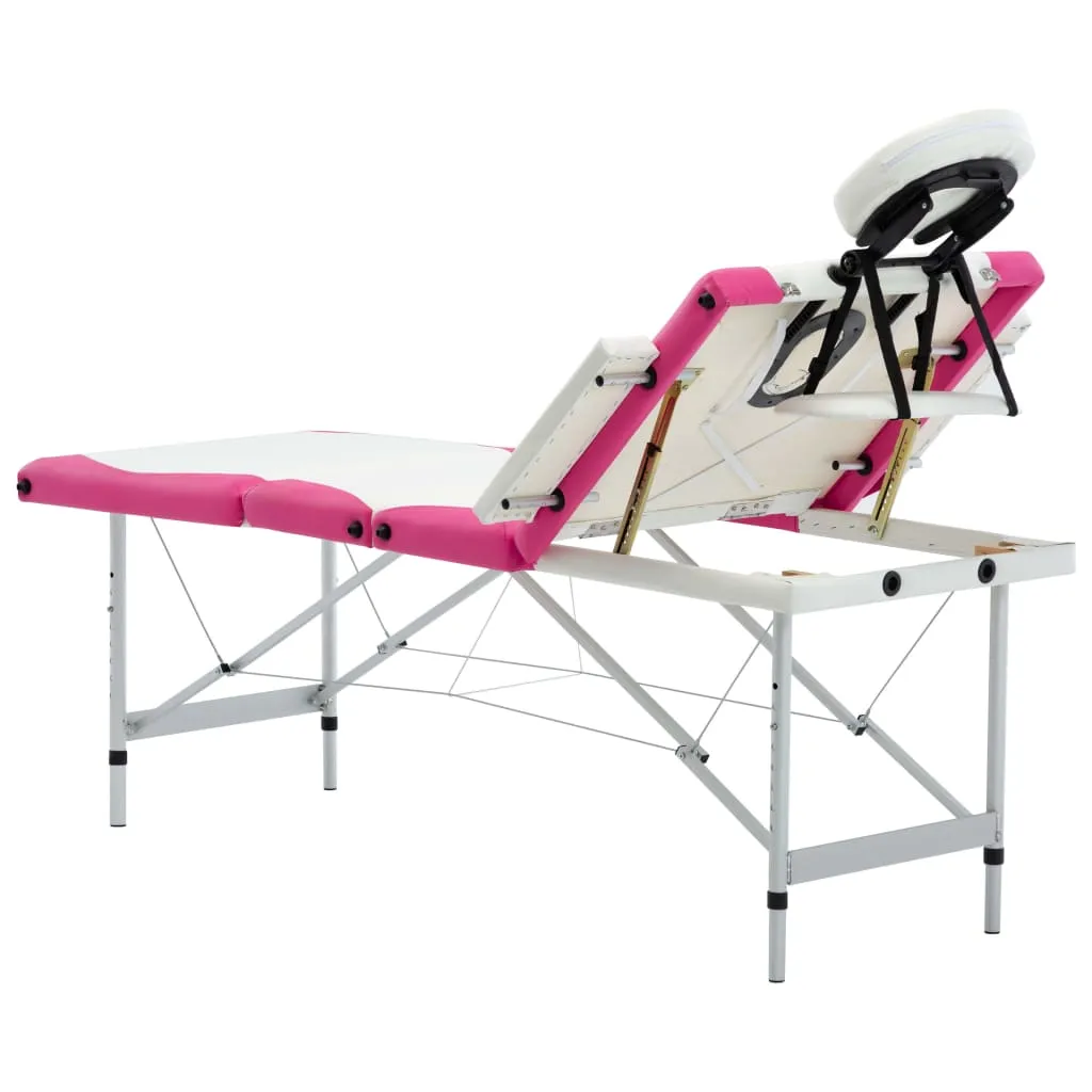 Massage Table Foldable Massage Bed Salon Therapy Table 4 Zones Aluminum