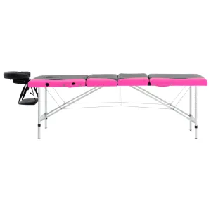 Massage Table Foldable Massage Bed Salon Therapy Table 4 Zones Aluminum