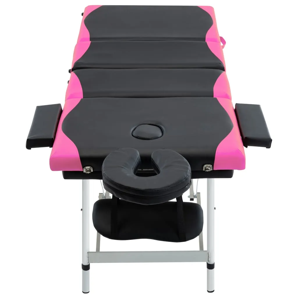 Massage Table Foldable Massage Bed Salon Therapy Table 4 Zones Aluminum