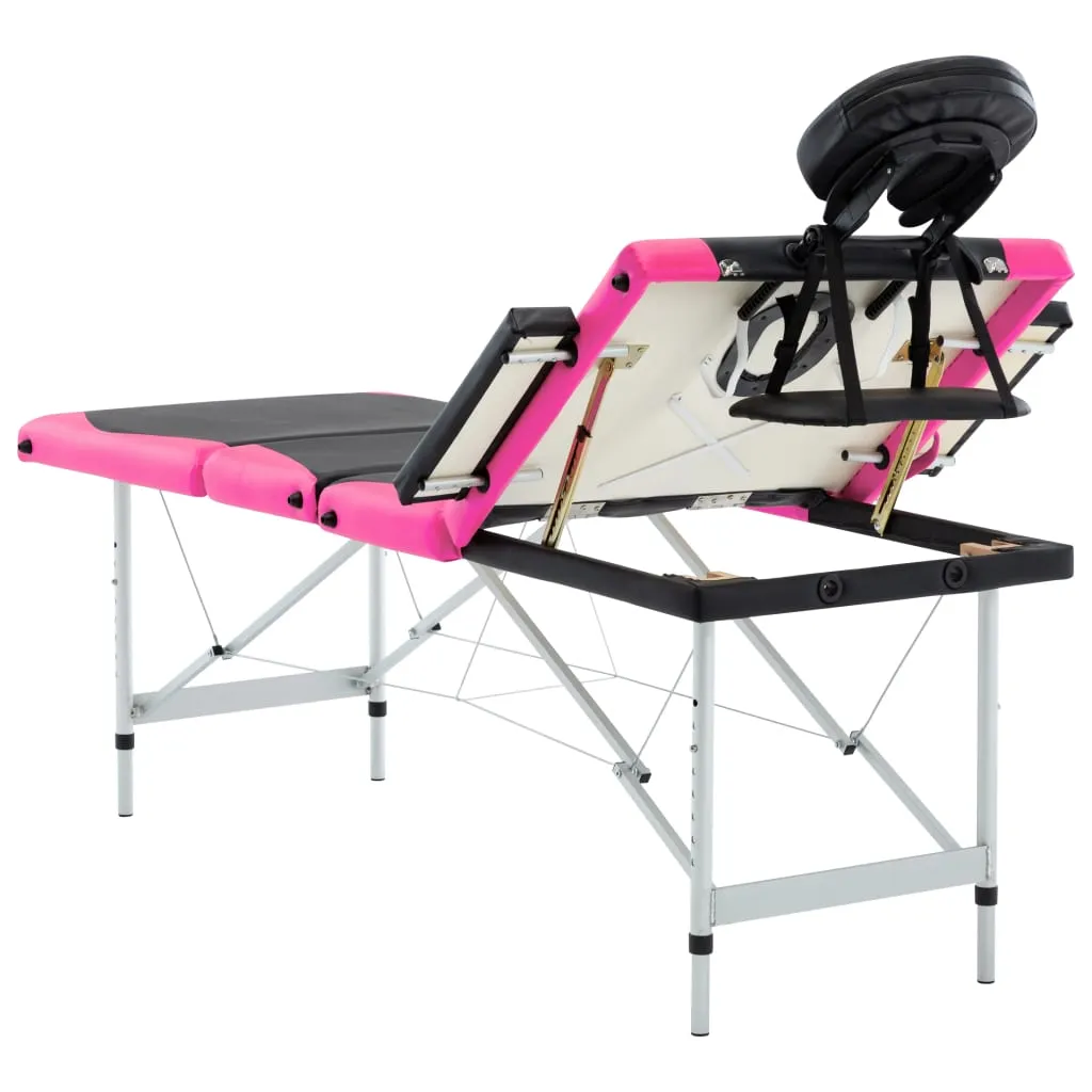 Massage Table Foldable Massage Bed Salon Therapy Table 4 Zones Aluminum