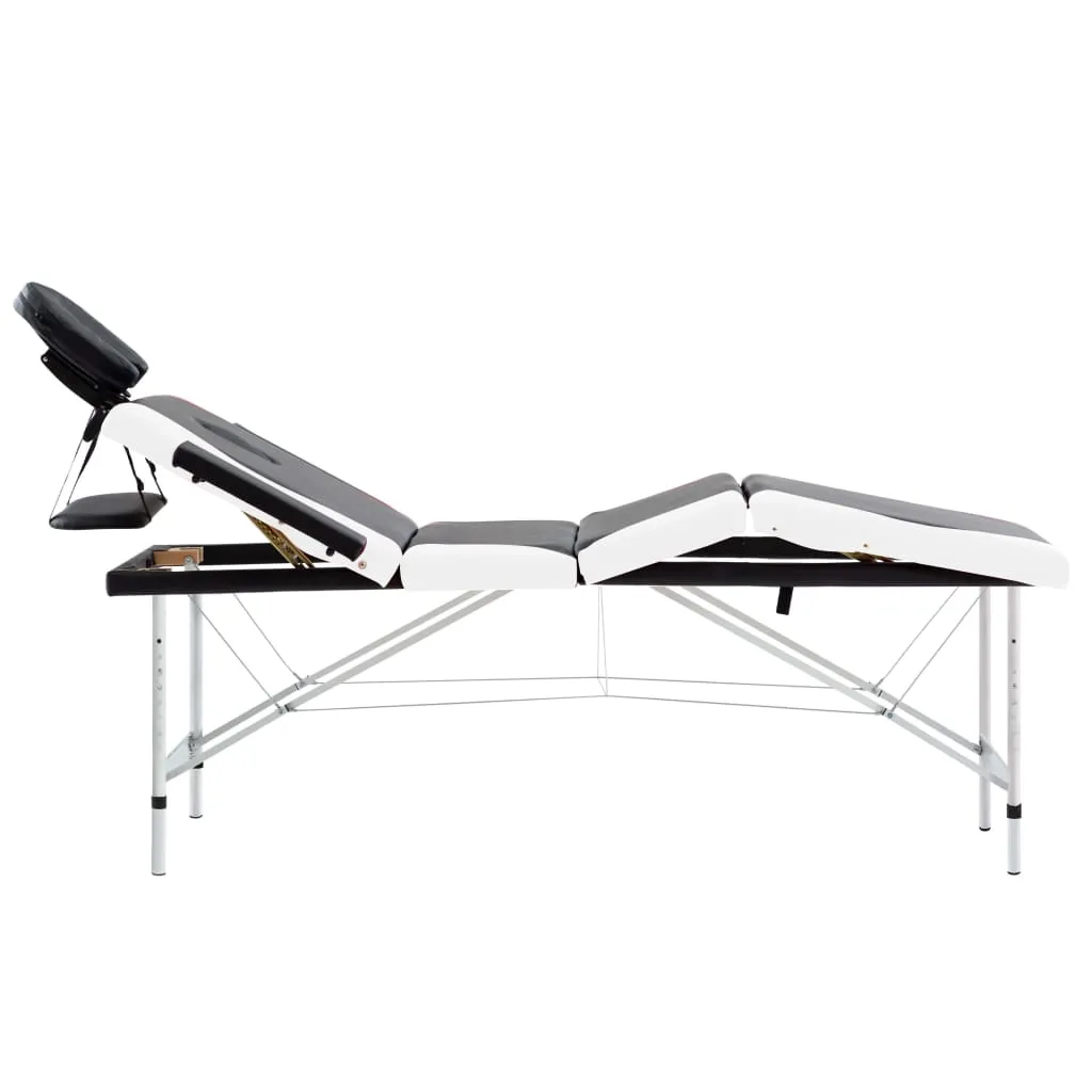 Massage Table Foldable Massage Bed Salon Therapy Table 4 Zones Aluminum