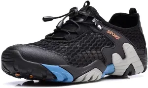 Men Women Breathable Mesh Hiking Shoes for Trekking Camping Aqua