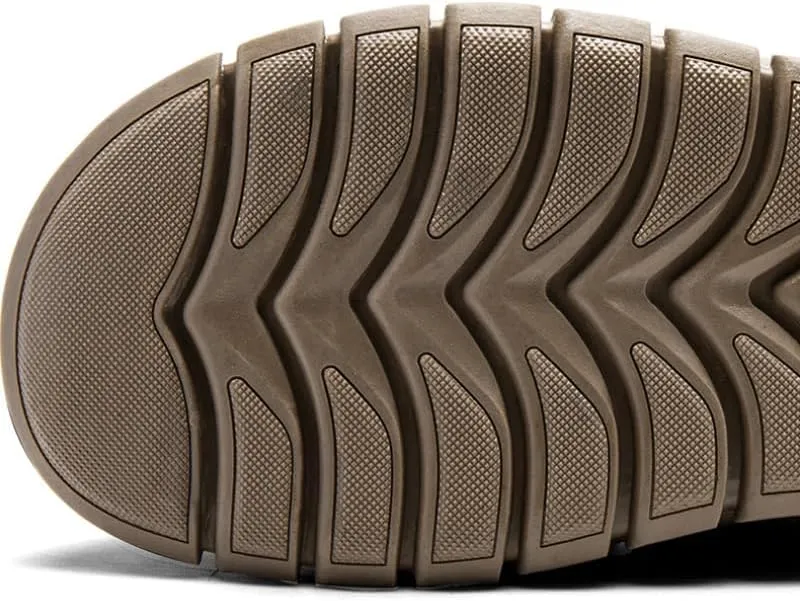 Men’s Hands Free Slip in Loafers Walking Slip on Leather Shoes Casual Hiking Outdoor Comfortable Breathable Anti-Slip