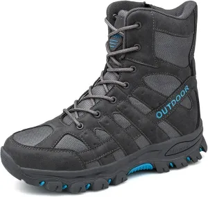 Men's Hiking Boots Non-Slip Waterproof Ankle Support Shoes Outdoor Trekking Shoes for Climbing Mountains