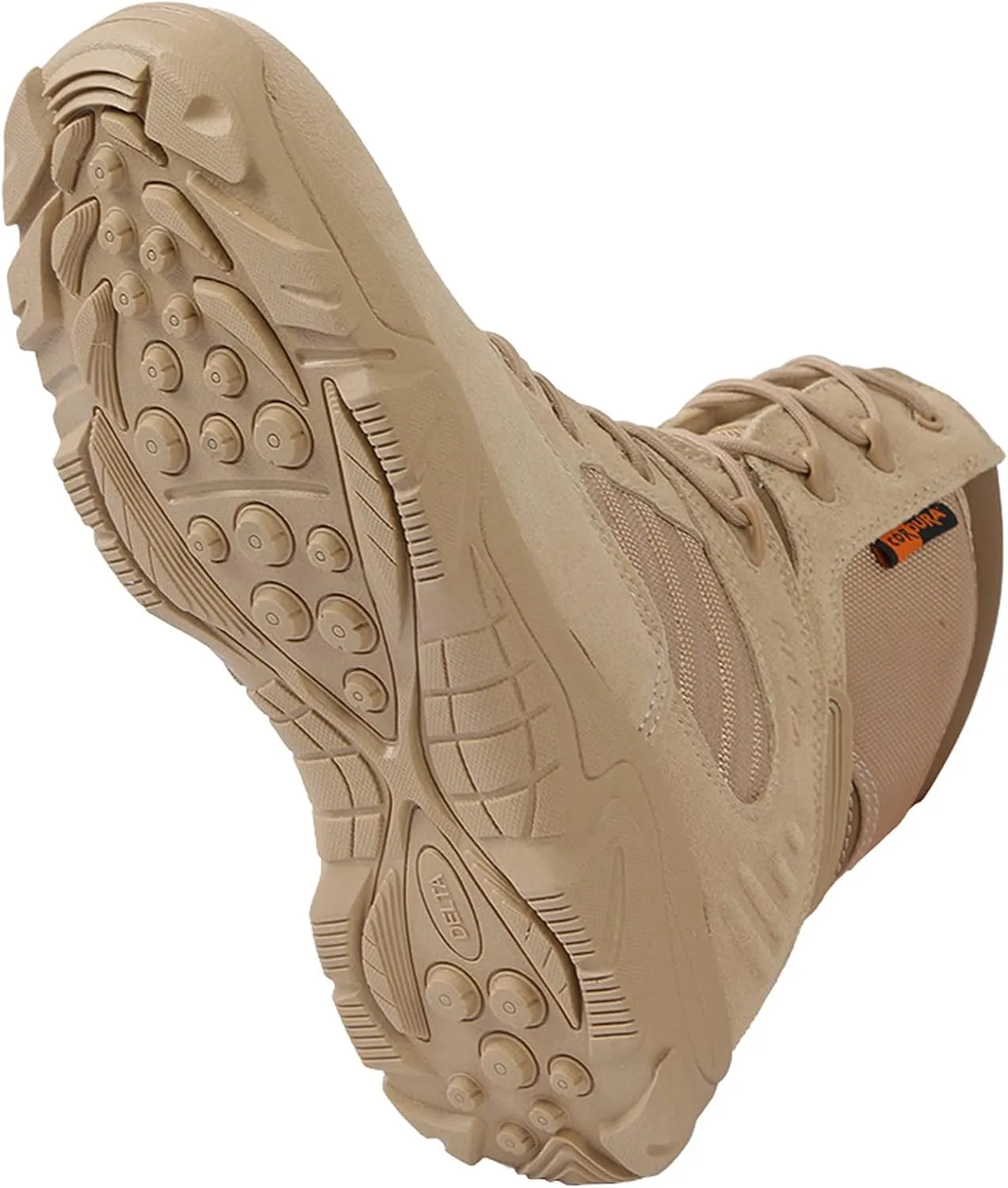 Men's Hiking Boots Waterproof High Rise Outdoor Walking Lace Up Anti-Slip Ankle Boots Camping ​Trekking Shoes-Sand||EU46/US12