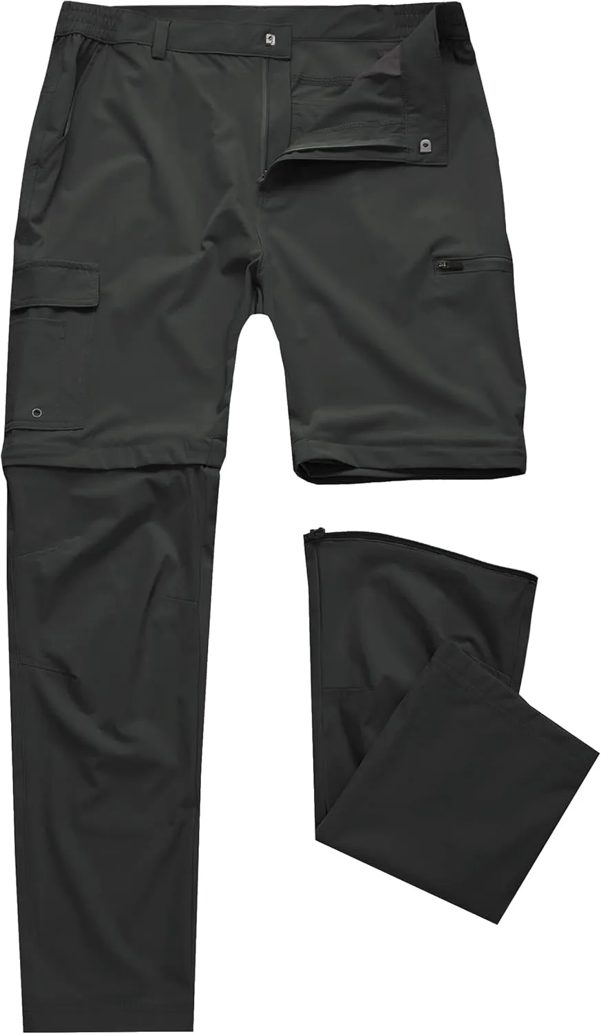 Mens Hiking Convertible Pants Waterproof Lightweight Quick Dry Zip Off Fishing Outdoor Cargo Work Trekking Trousers