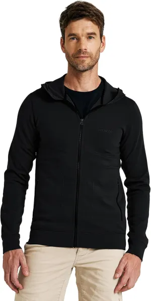 Merino Wool Jacket Men's Zip Up Hoodie Coat Long Sleeve Hooded Sweatshirt for Hiking,Hunting,Cycling,Sports