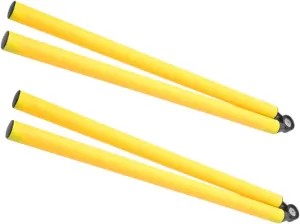 Milisten 2Pcs Soccer Agility Poles Folding Training Rods for Football Basketball Durable Design Essential Soccer Equipment for Speed Agility Training