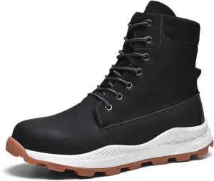 Mnplciea Hiking Boots for Men Lightweight Non-Slip Trekking Camping Casual Ankle Boot Outdoor Comfortable Work Boot