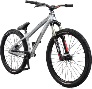 Mongoose Fireball Dirt Jump Mens and Womens Mountain Bike, 26-Inch Wheels, Mechanical Brakes, T1 Aluminum Frame