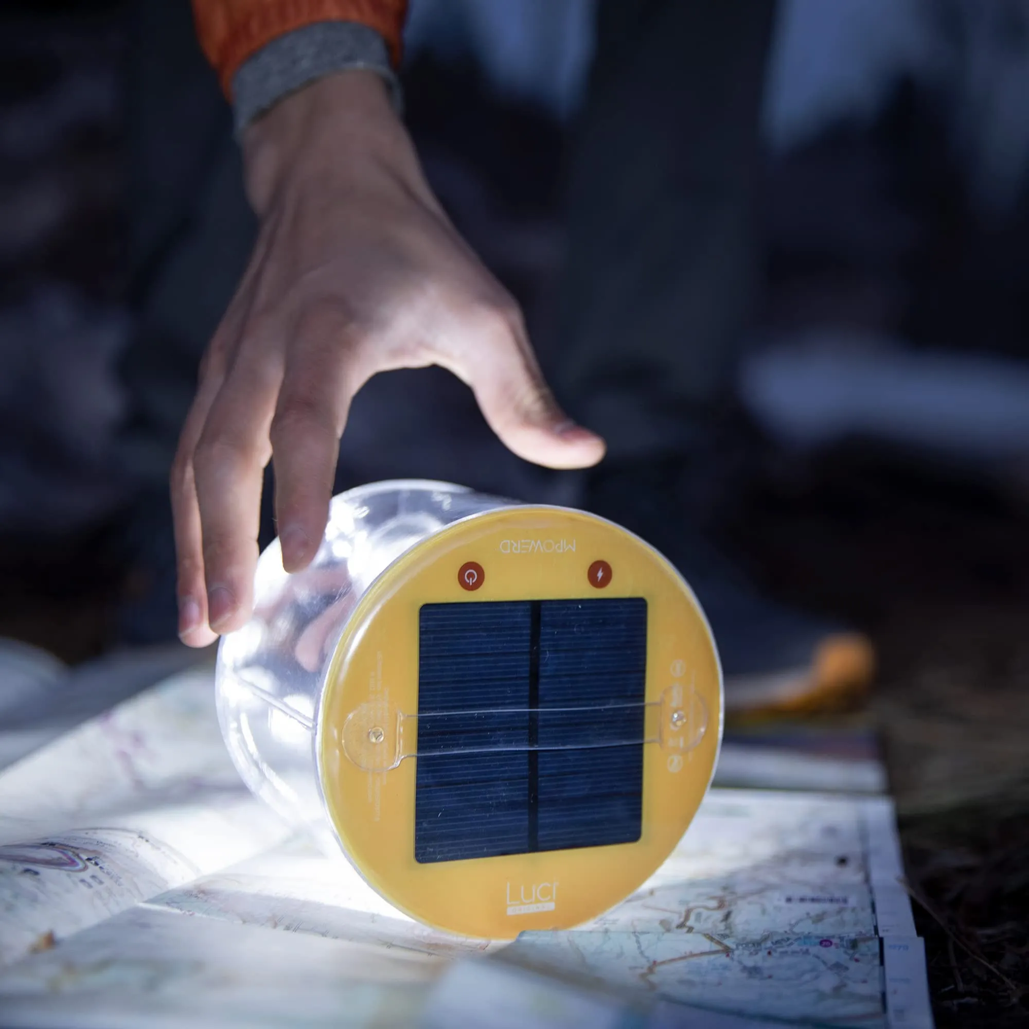 MPOWERD Luci Original: Solar Inflatable Camping Lantern Rechargeable via Solar or USB-C
