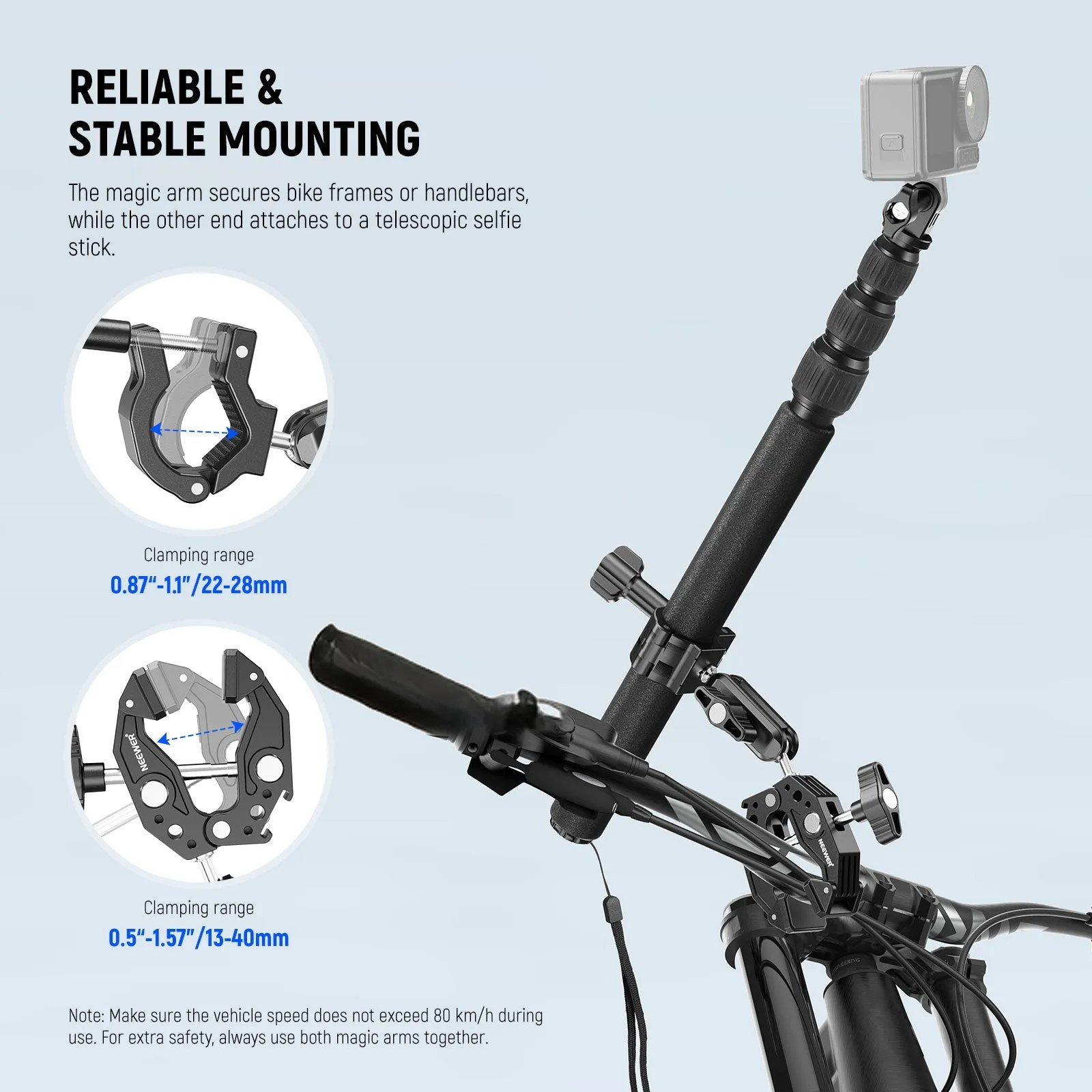 NEEWER GP-30 Motorcycle Camera Mount Kit