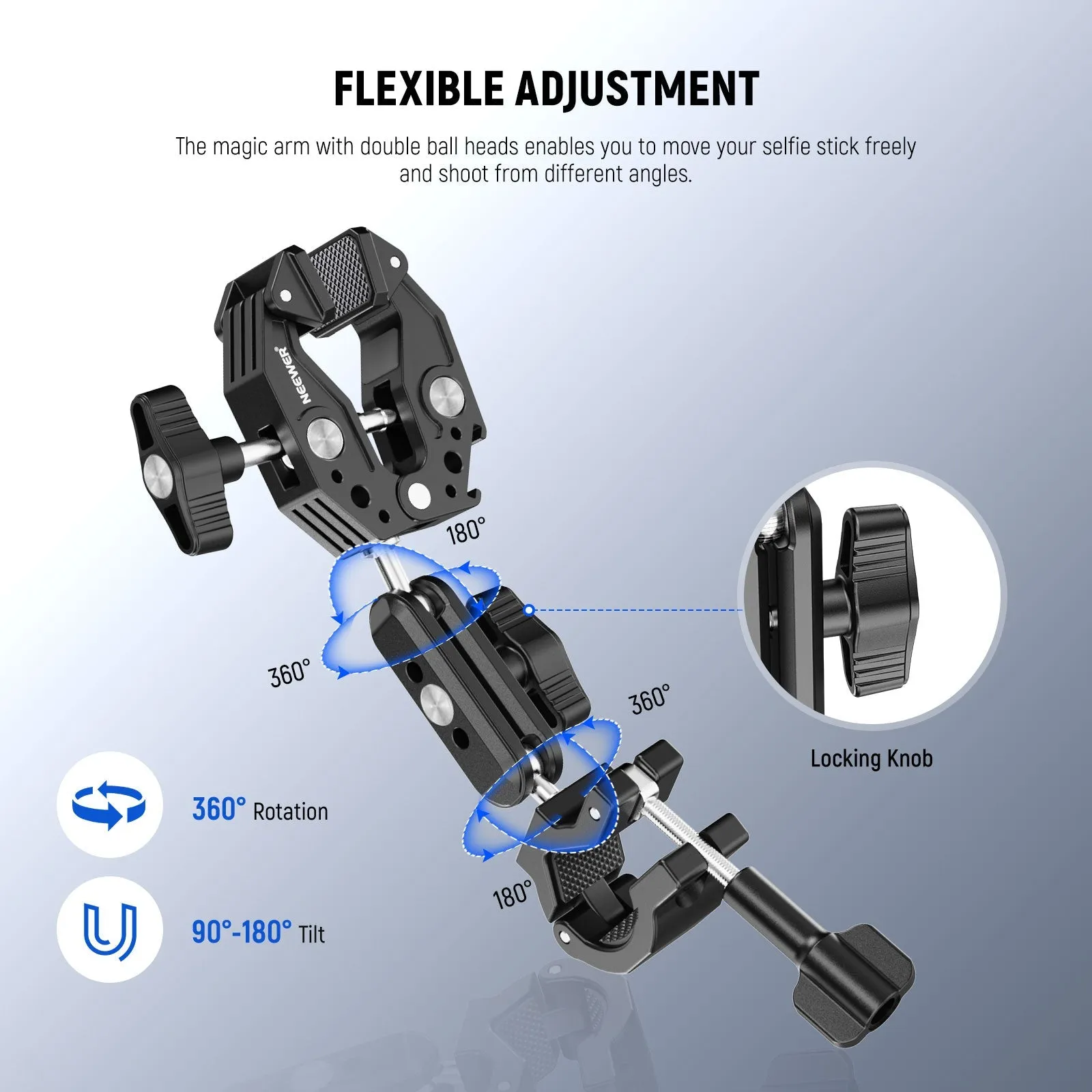 NEEWER GP-30 Motorcycle Camera Mount Kit