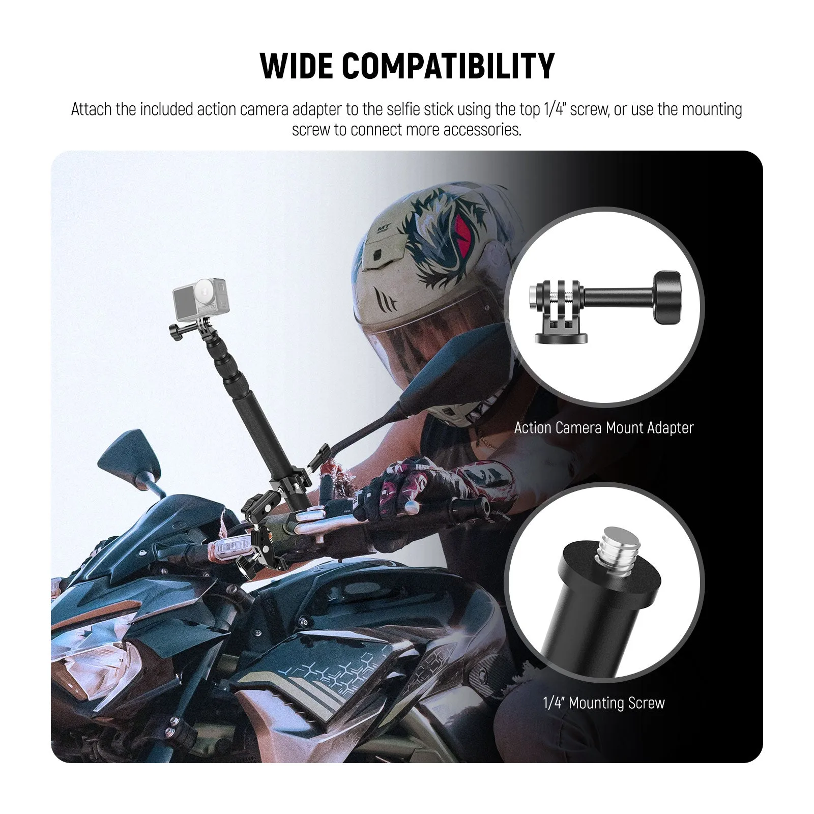 NEEWER GP-30 Motorcycle Camera Mount Kit