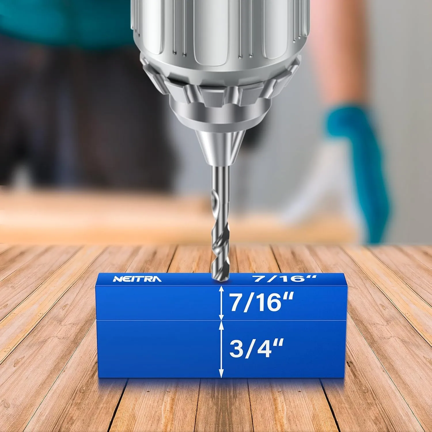 Neitra Setup Blocks Woodworking - 15 PCS Aluminum Height Gauge Blocks Set for Router and Table Saw Accessories Woodworking Set Up, Precision Setup Bars Include Laser Engraved Size Markings