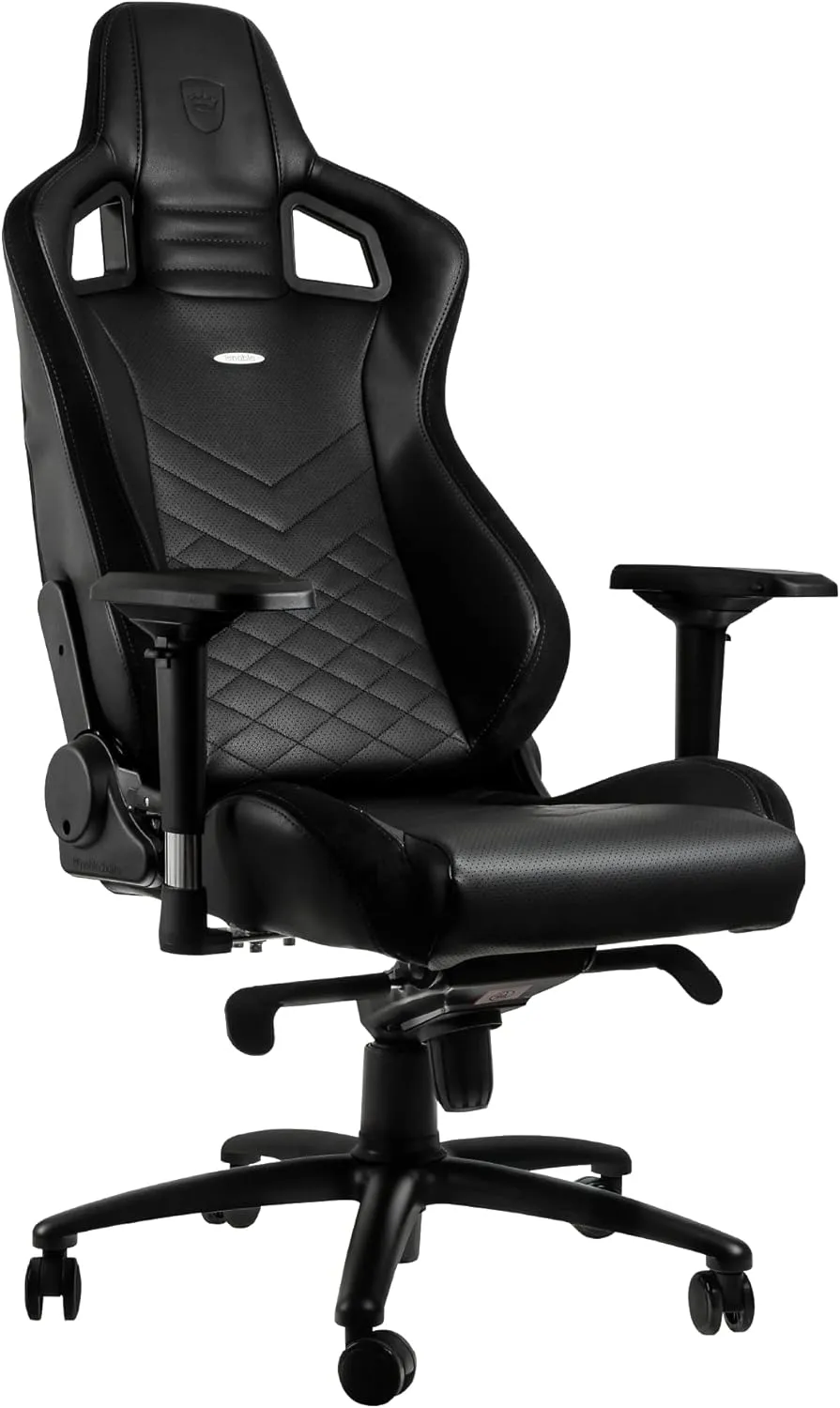 noblechairs Epic Reclining Gaming Chair and Reclining Office Chair, PU Faux Leather, Black